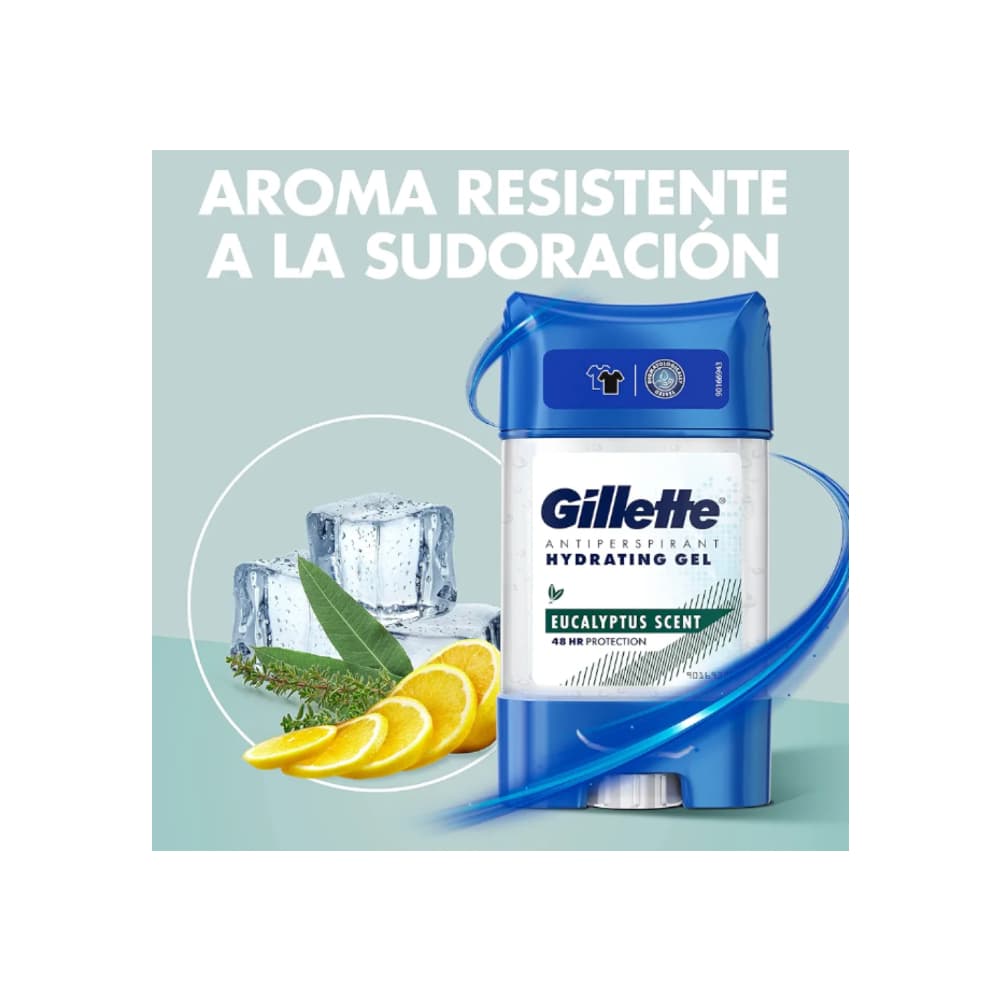 Desodorante antitranspirante de eucalipto para hombre Gillette (70 ml) - Miniatura 4