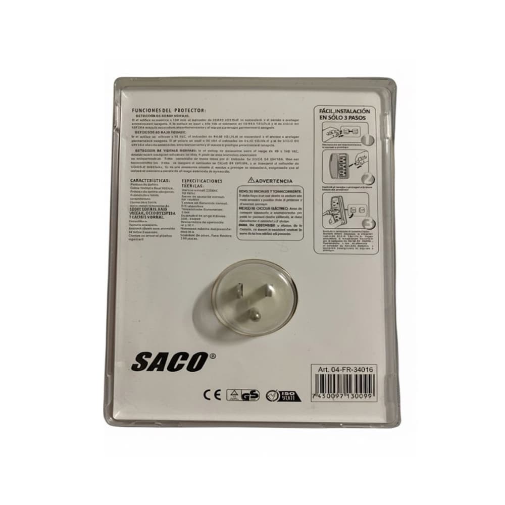 Protector de Voltaje SACO 04-FR-34016 (1 U) - Miniatura 3