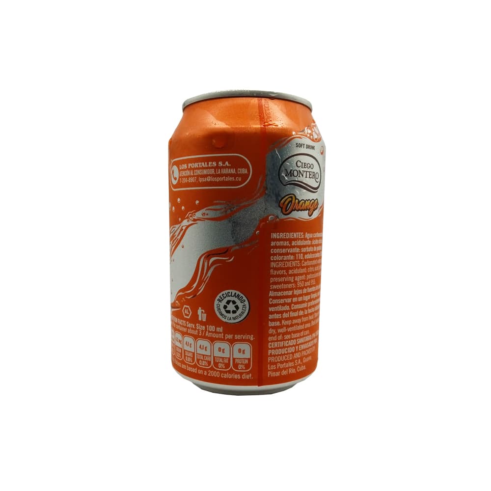 Refresco sabor naranja Ciego Montero (12 x 355 ml) - Miniatura 3