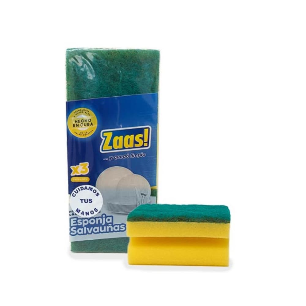 Esponja salvauñas Zaas (3 U) - Imagen 1