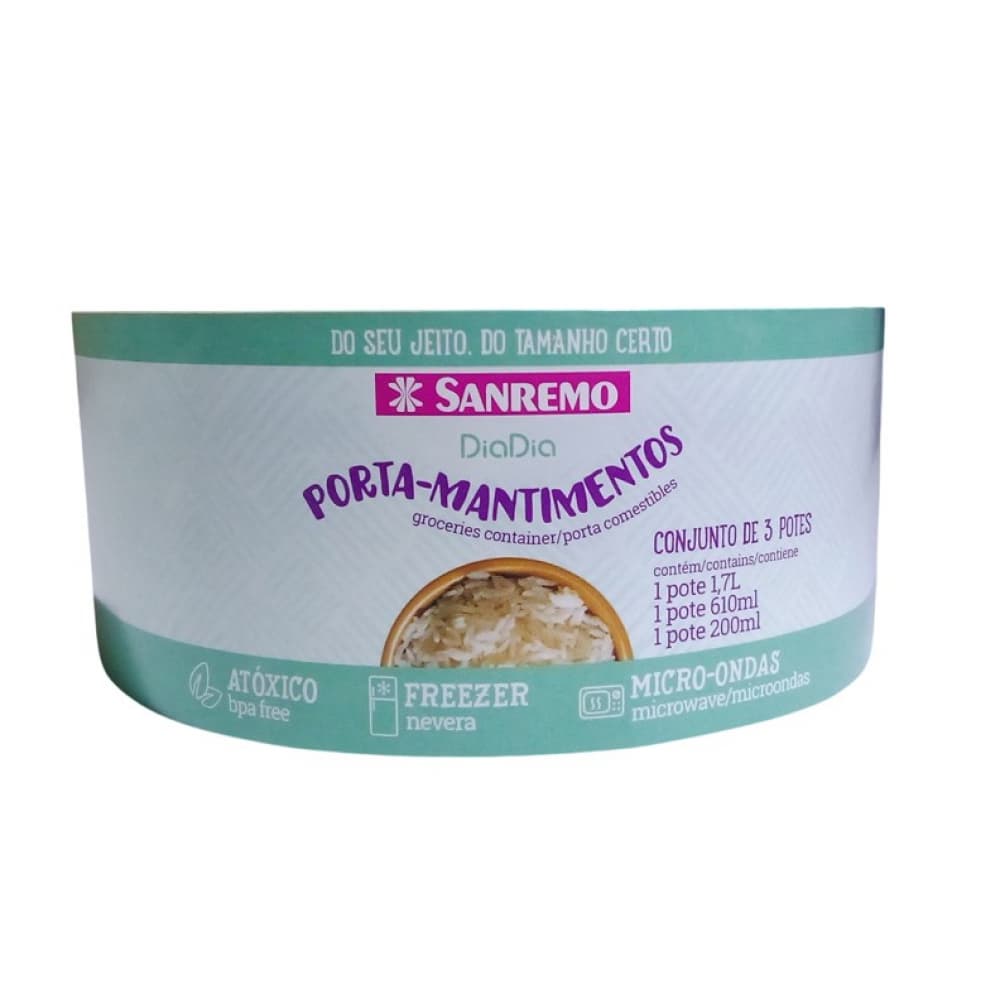 Juego de 3 envases de rosca hermético Sanremo - Miniatura 4