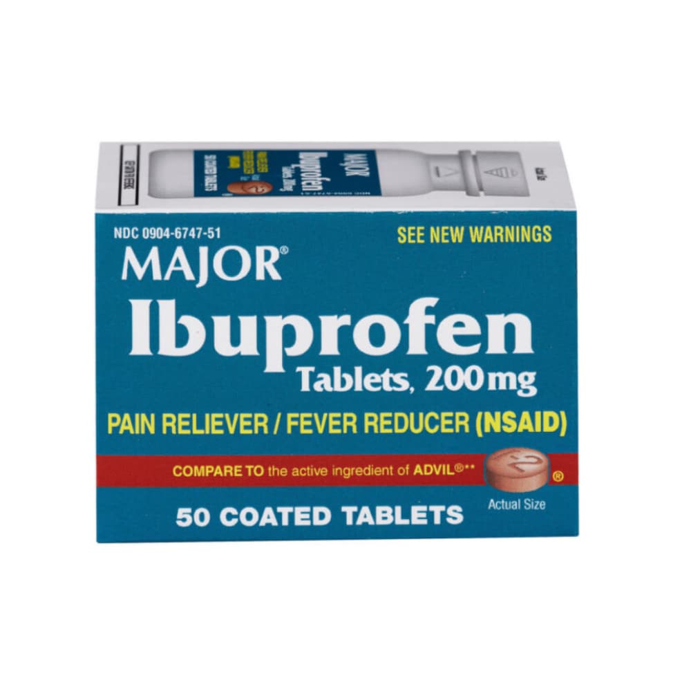 Ibuprofeno 200 mg Major (50 tabletas) - Imagen 1