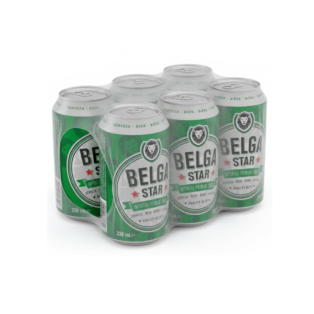 Cerveza Premium Belga Star ( 6 x 330 ml) - Imagen 1