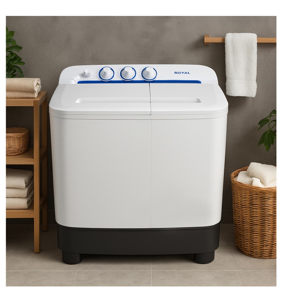 Lavadora semiautomática de 7 kg color blanco Royal RWT700 - Miniatura 2