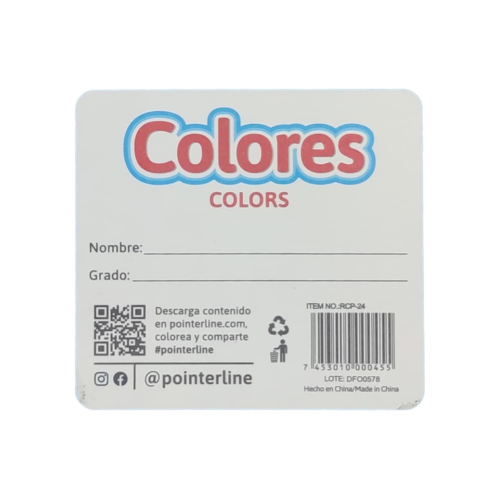 Caja de lápices de 24 colores de madera Pointer - Miniatura 3