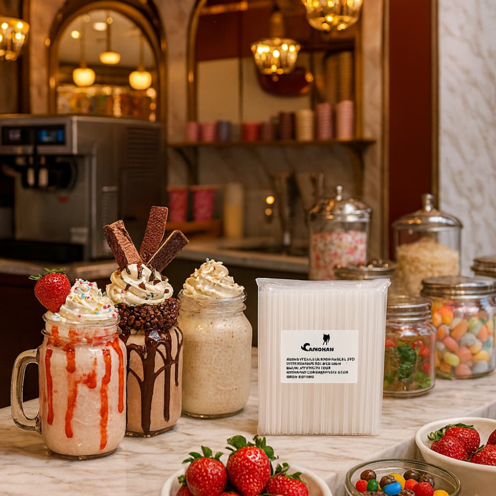 Absorbentes plásticos gruesos blancos (100 U) - Miniatura 4