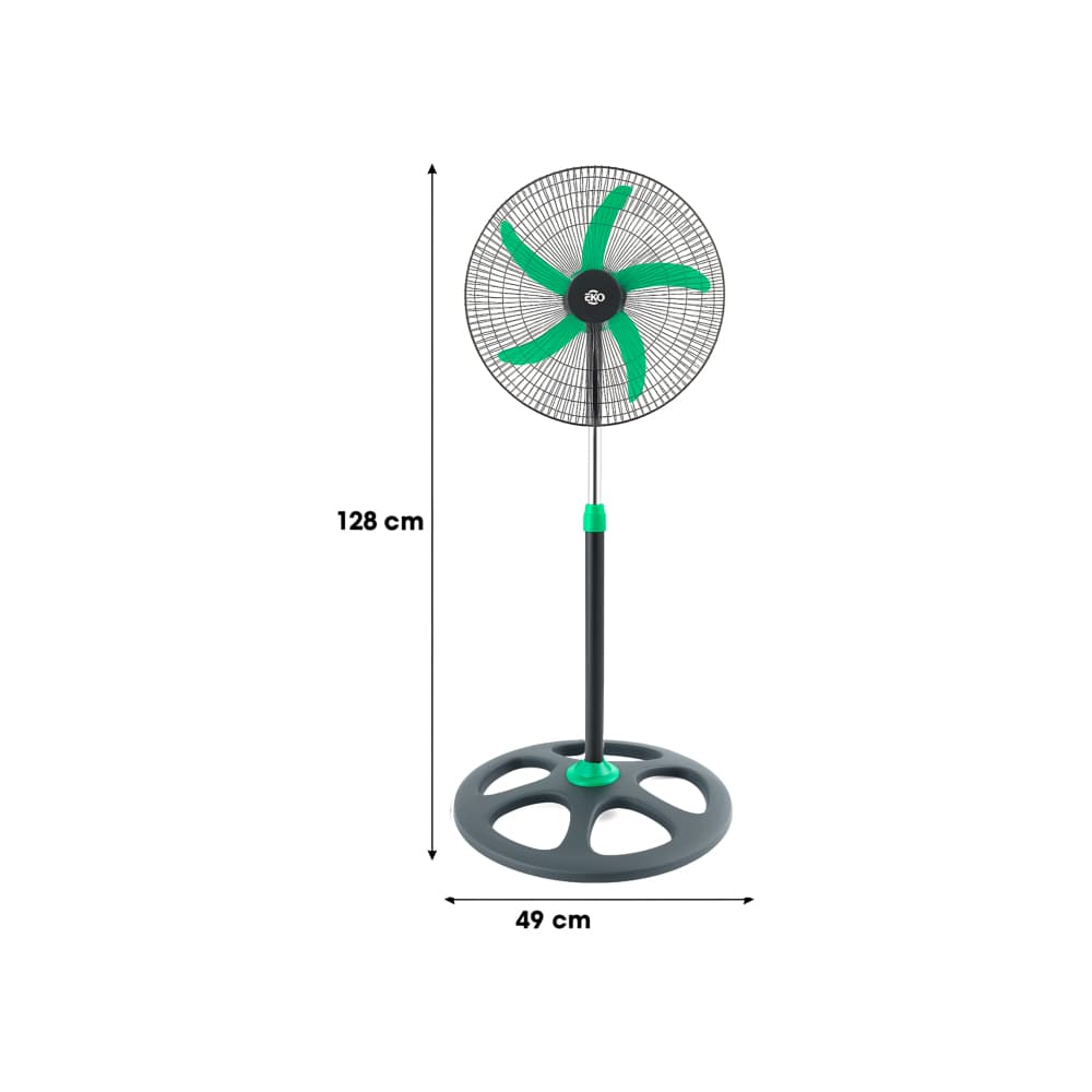 Ventilador de pedestal verde y negro 18" Eko FS45-1EKO - Miniatura 2