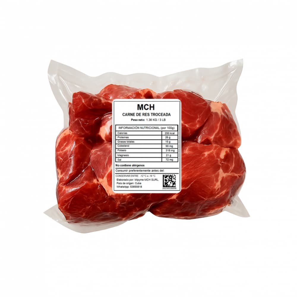 Carne de res troceada MCH (1.36 kg / 3 lb) - Imagen 1