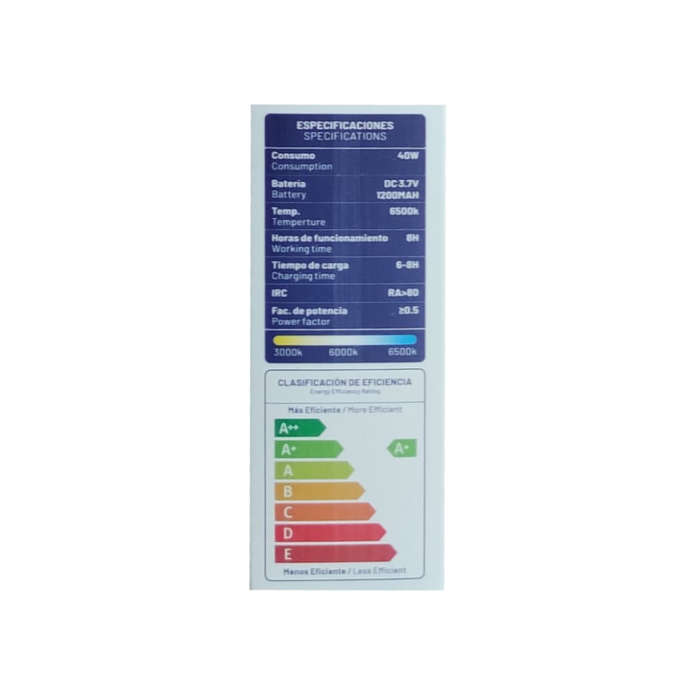 Lámpara Led recargable 40 W Angell Light (4 U) - Miniatura 5