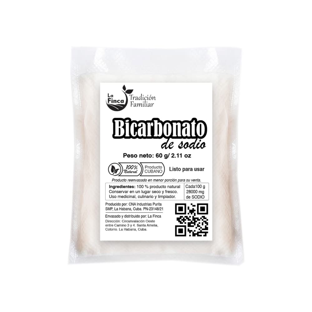 Bicarbonato de sodio La Finca (60 g / 2.11 oz) - Imagen 1