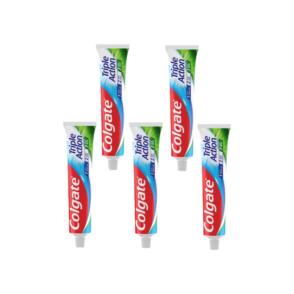 Pasta dental triple acción Colgate (5 x 109 g / 2.54 oz) - Miniatura 1