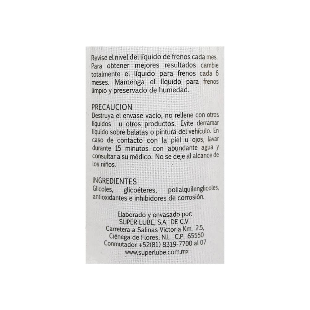 Líquido para frenos LF-4 DOT-4 Super Lube (300 ml) - Miniatura 8
