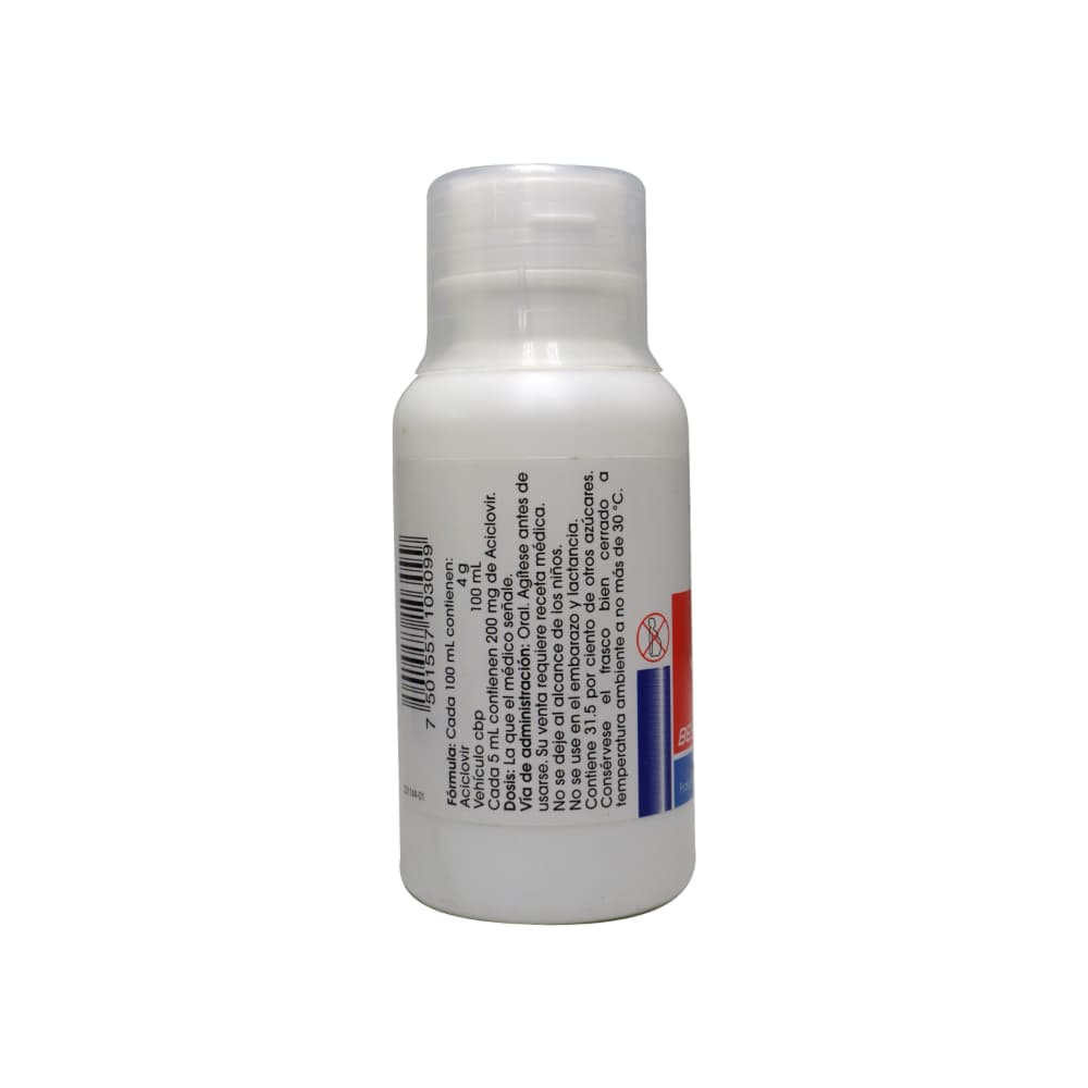 Aciclovir en suspensión 4 g / 100 ml Clirbest (120 ml) - Miniatura 4