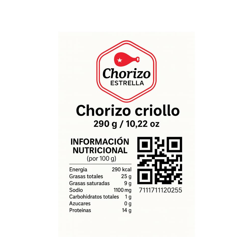 Chorizo criollo Delicias Estrella (290 g / 10.22 oz) - Miniatura 2