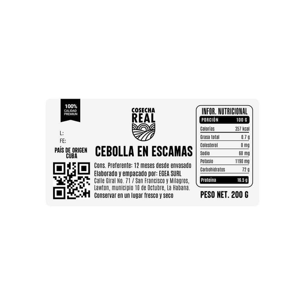 Cebolla en escamas Cosecha Real (200 g / 7.05 oz) - Miniatura 3