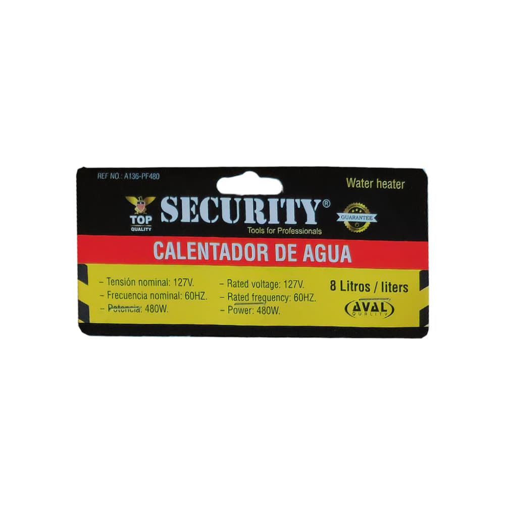 Calentador de agua de 110 V / 60 Hz / 480 W Security - Miniatura 4