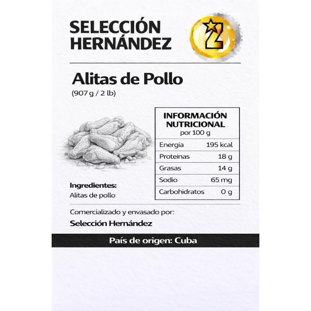 Alitas de pollo Selección Hernández (907 g / 2 lb) - Miniatura 2