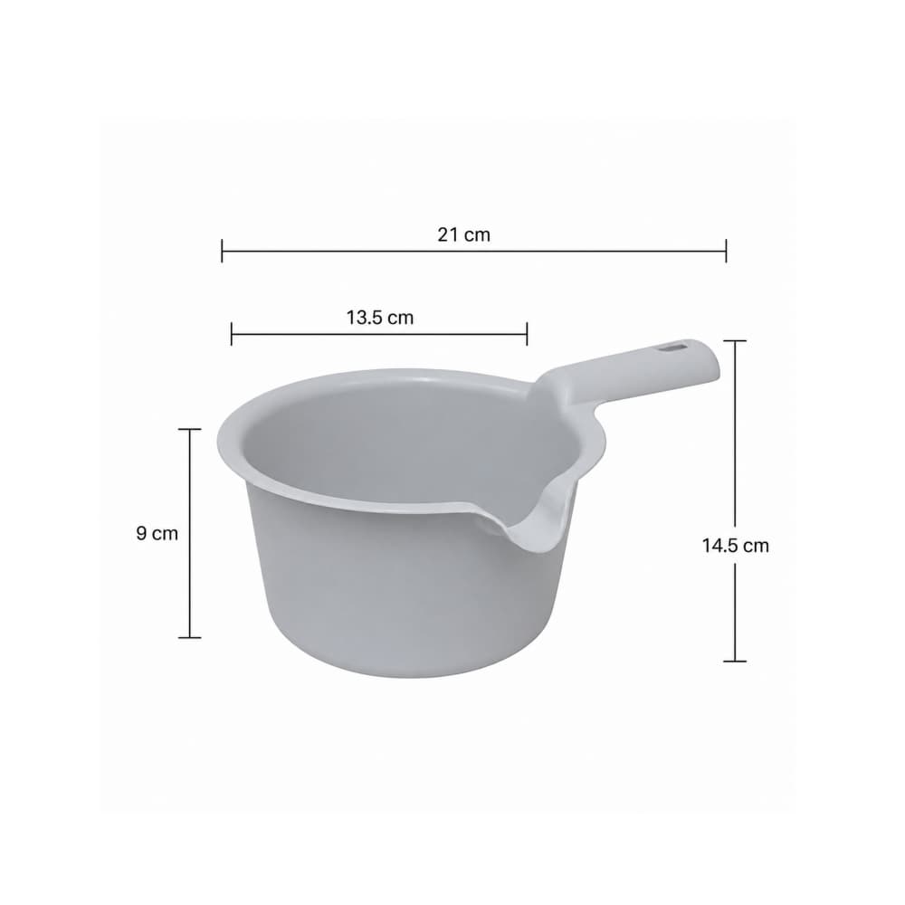 Cazo plástico para microondas color gris 500 ml Casa y Menaje - Miniatura 2