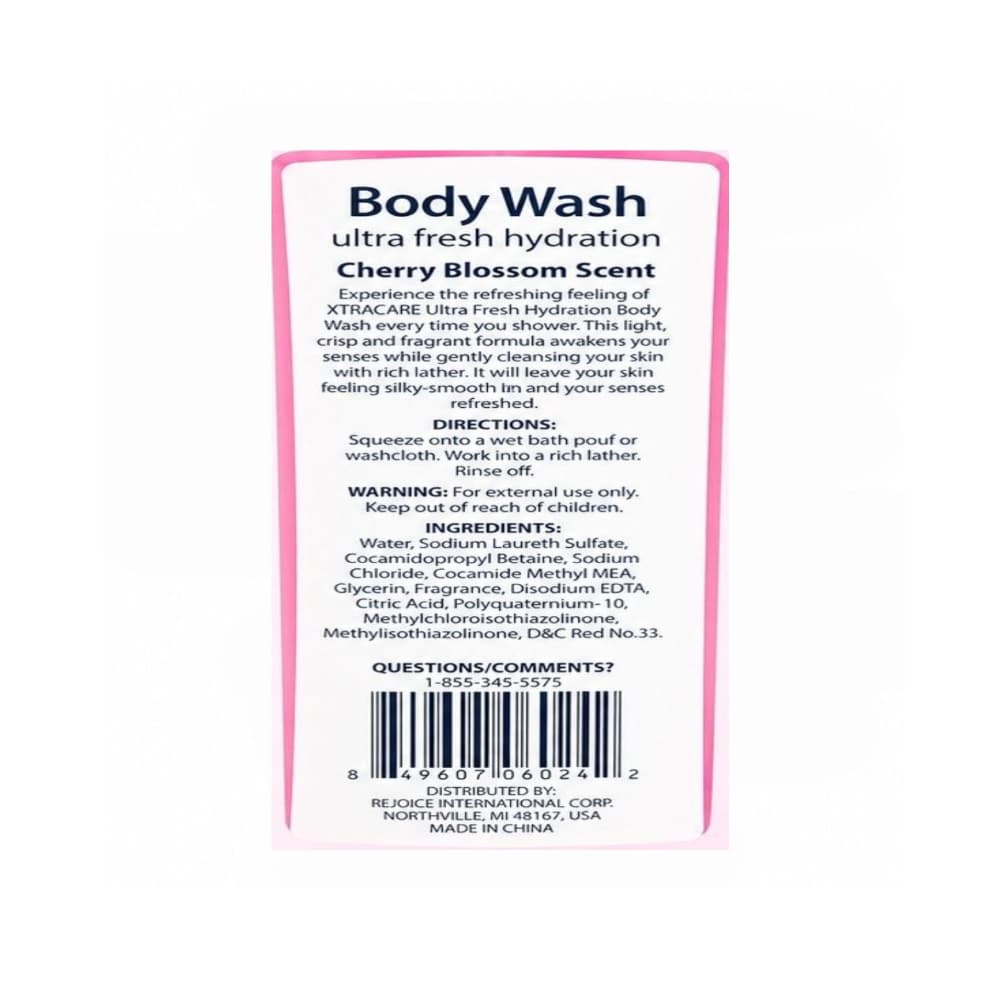 Gel de baño hidratación ultra fresca aroma a flor de cerezo XtraCare (443 ml / 15 fl oz) - Miniatura 3