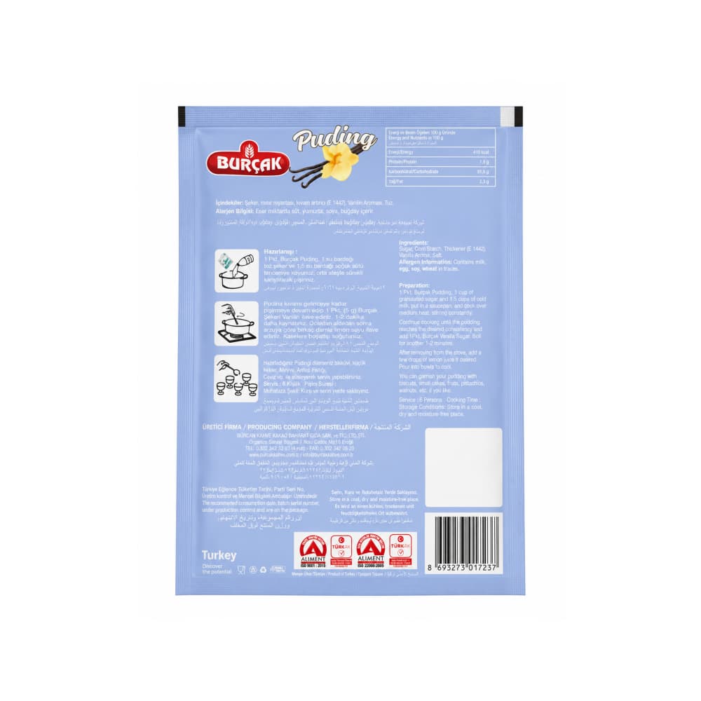 Puding de vainilla Burcak (100 g / 3.52 oz) - Miniatura 2