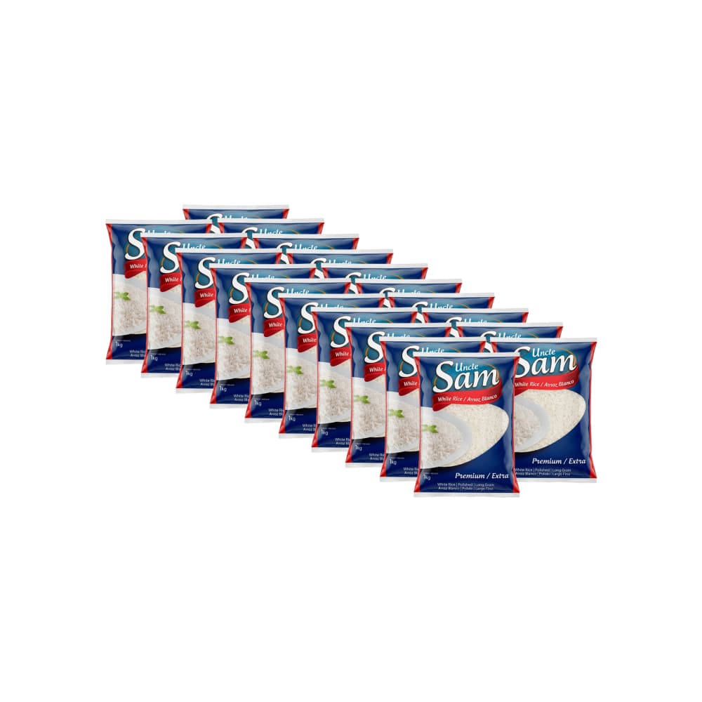 Arroz blanco grano largo Uncle Sam (20 x 1 kg / 2.2 lb) - Miniatura 1