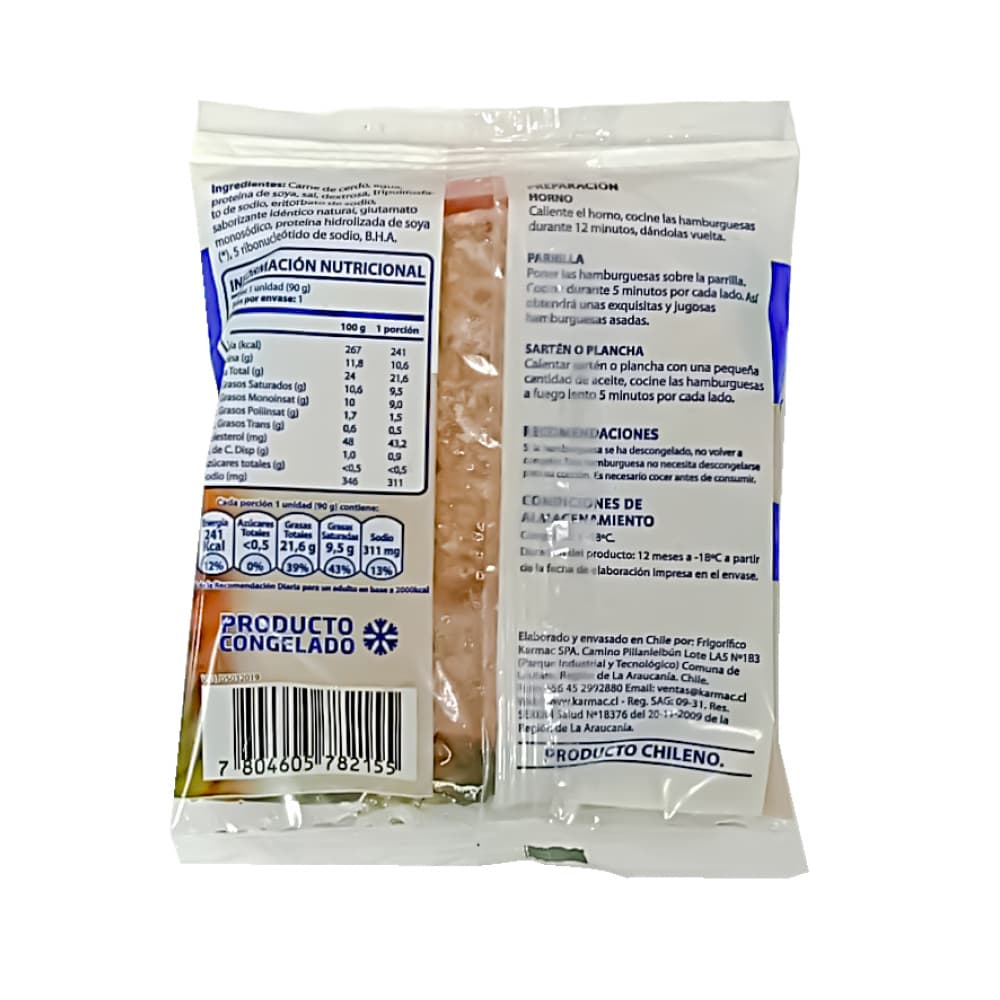 Hamburguesa de cerdo Karmac (90 g / 3.17 oz) - Miniatura 2