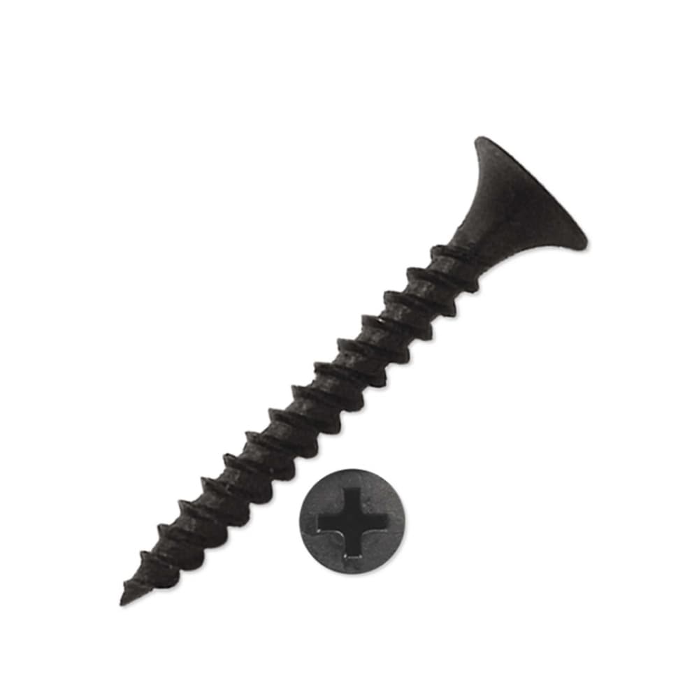 Caja de 100 tornillos de acero para paneles de yeso - pladur o drywall - #6 x 1-5/8" Covo - Miniatura 3