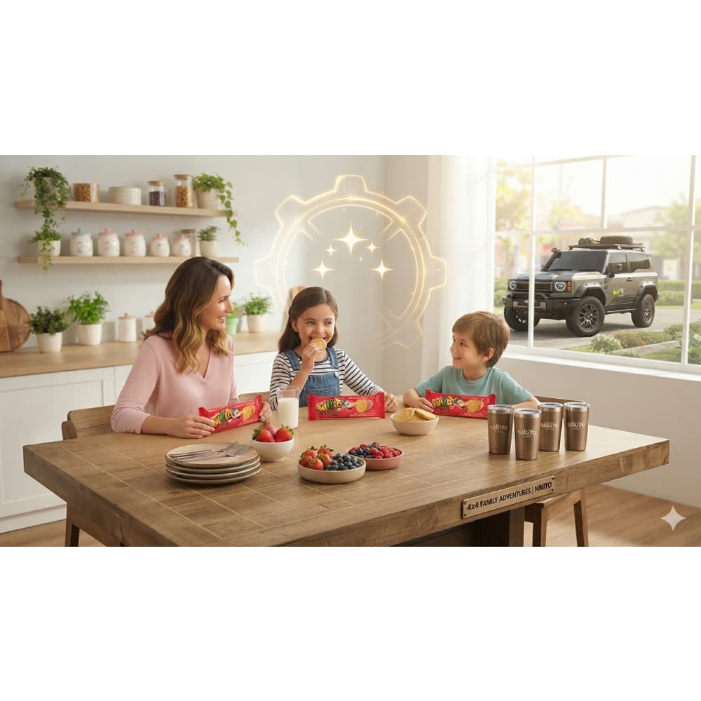 Galletas dulces con crema sabor fresa Nikito (51.6 g / 1.82 oz) - Miniatura 4