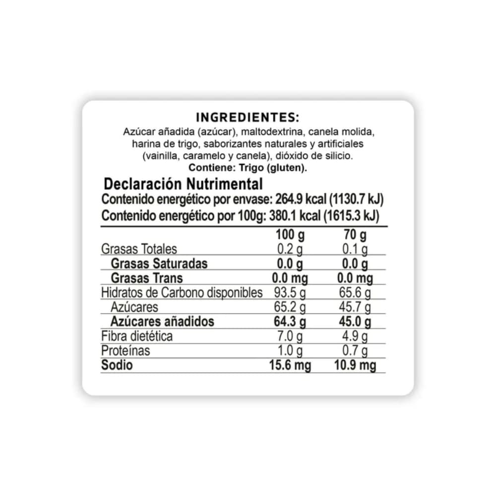 Sazonador sabor canela Pragná (70 g / 2.47 oz) - Miniatura 3