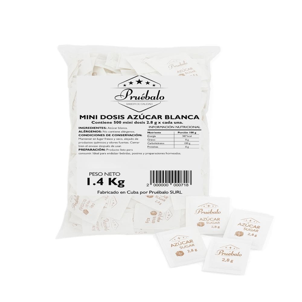 Mini dosis de azúcar blanca Pruébalo (1.4 kg / 3.08 lb) - Miniatura 1