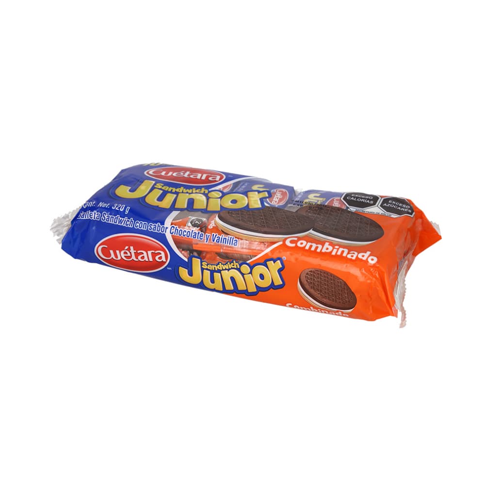 Galletas sandwich con sabor chocolate y vainilla Junior Cuétara (320 g / 11.28 oz) - Miniatura 4