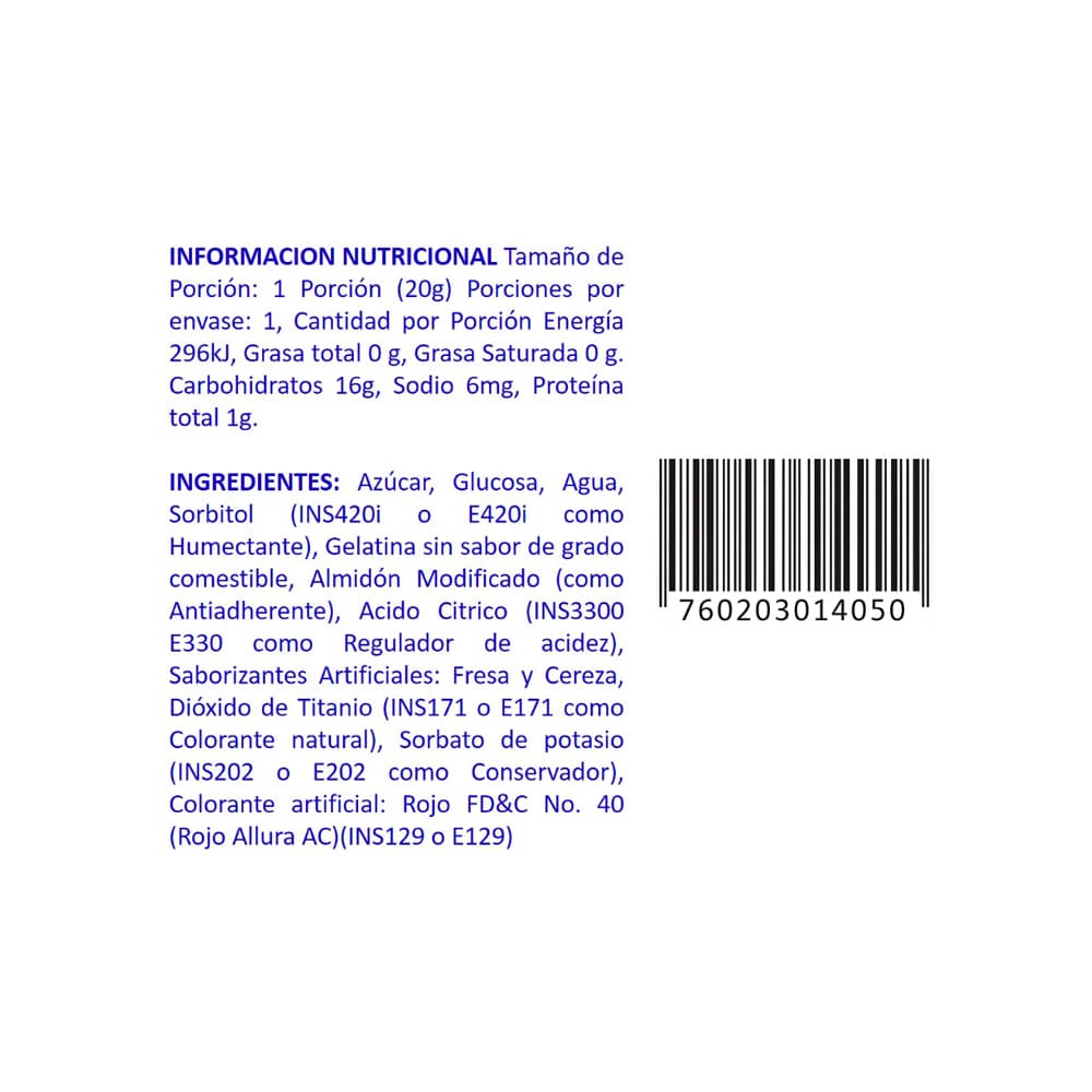 Gomitas corazones Guandy (20 g) - Miniatura 3