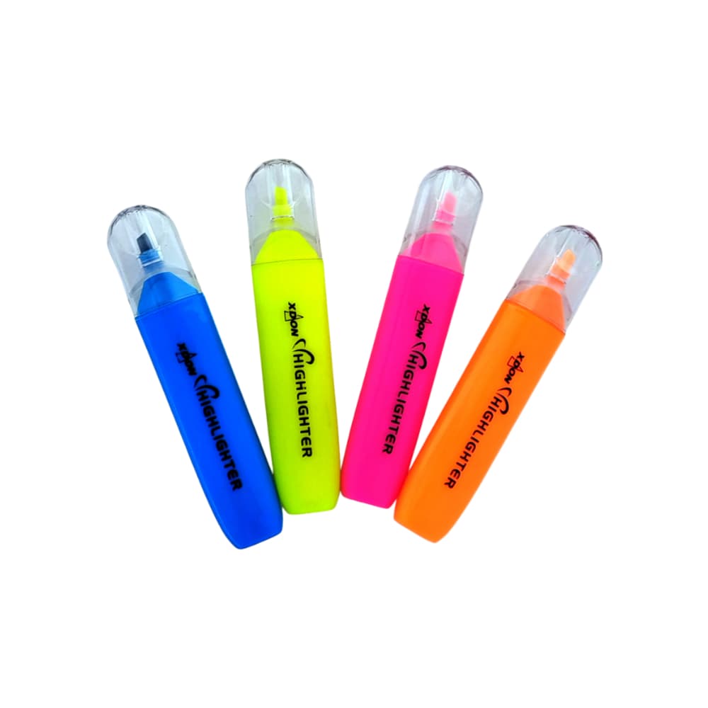 Estuche de resaltadores fluorescentes XDon (4 U) - Miniatura 4