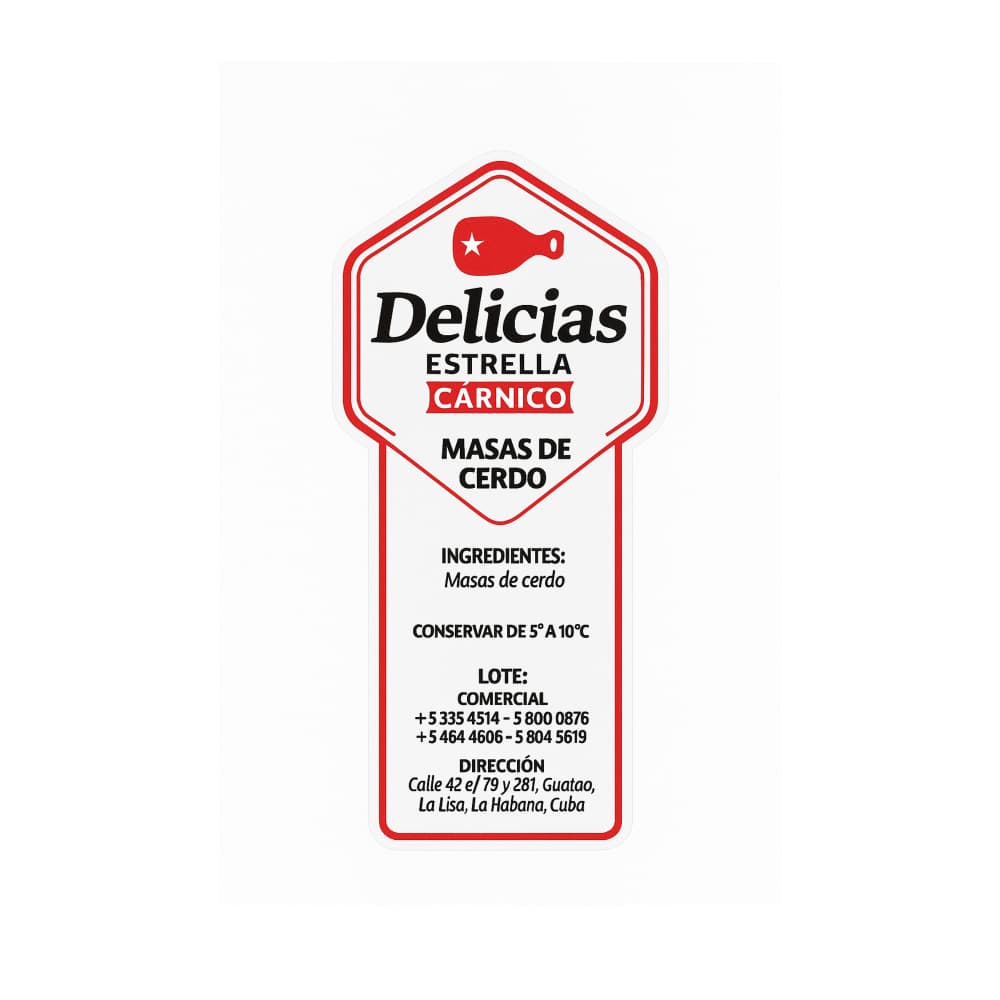 Masas de cerdo Delicias Estrella (700 g / 1.54 lb) - Miniatura 2
