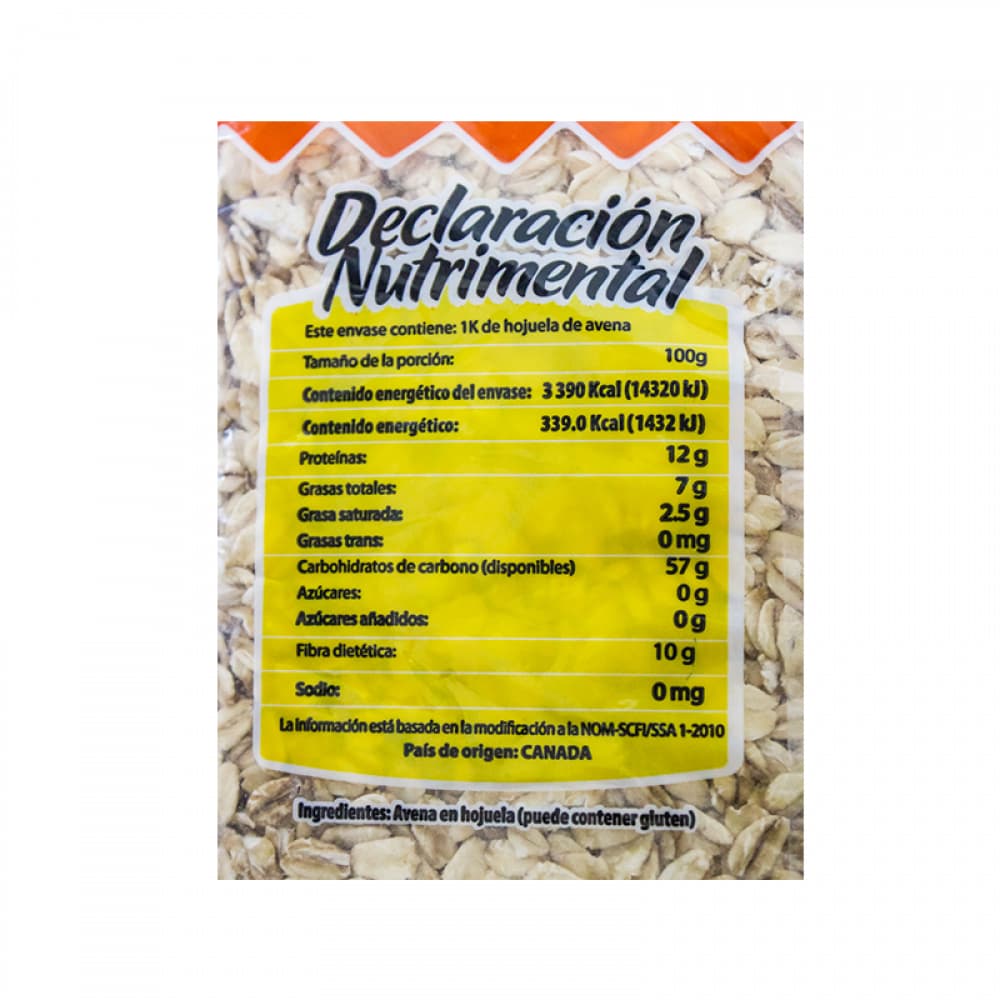 Avena en hojuelas La Merced (1 kg / 2.2 lb) - Miniatura 3