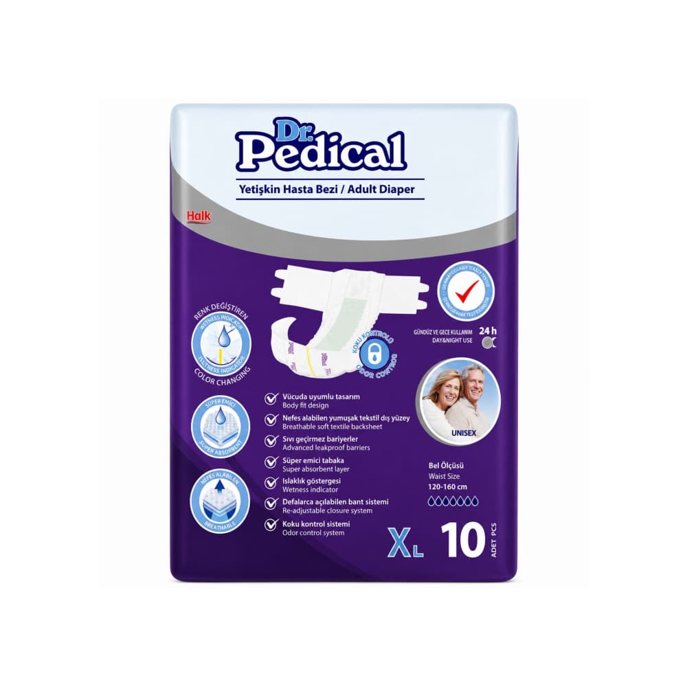 Pañales desechables para adultos talla XL Dr.Pedical (10 U) - Miniatura 1