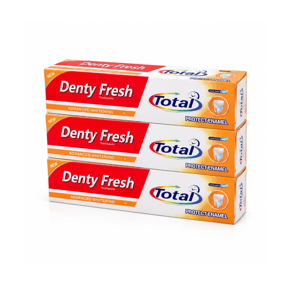Pasta dental Denty Fresh Total (3 x 100 g / 3.5 oz) - Miniatura 1