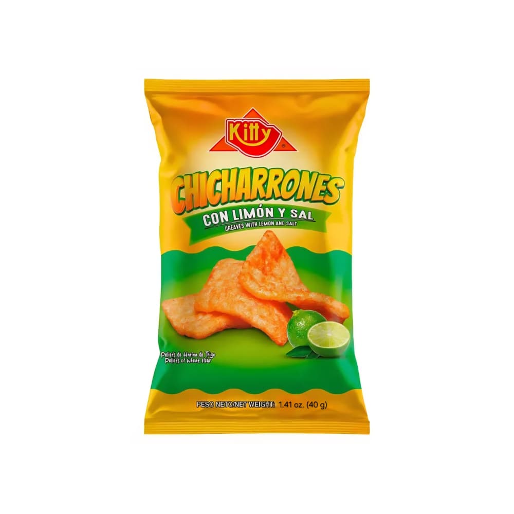 Chicharrones con limón y sal Kitty (40 g / 1.41 oz) - Imagen 1