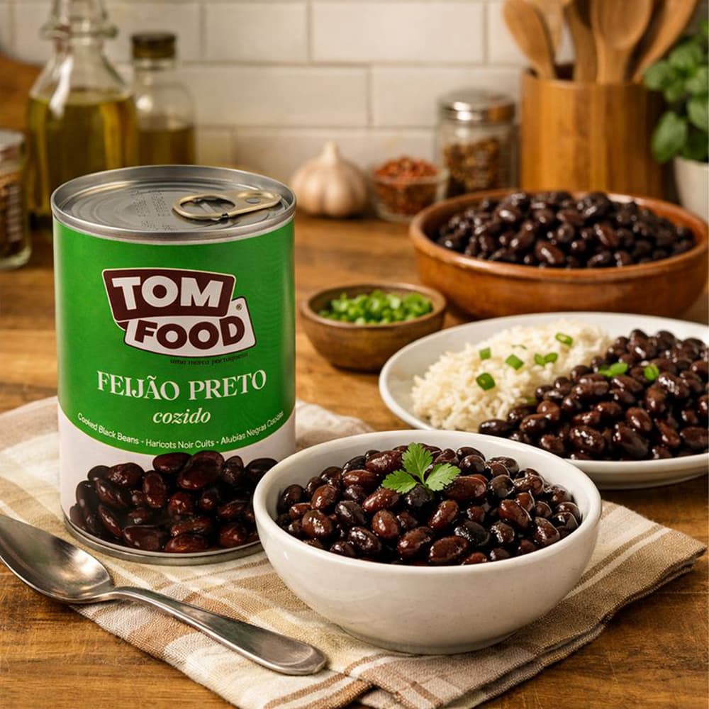 Frijoles negros cocidos Tom Food (425 g / 15 oz) - Miniatura 3