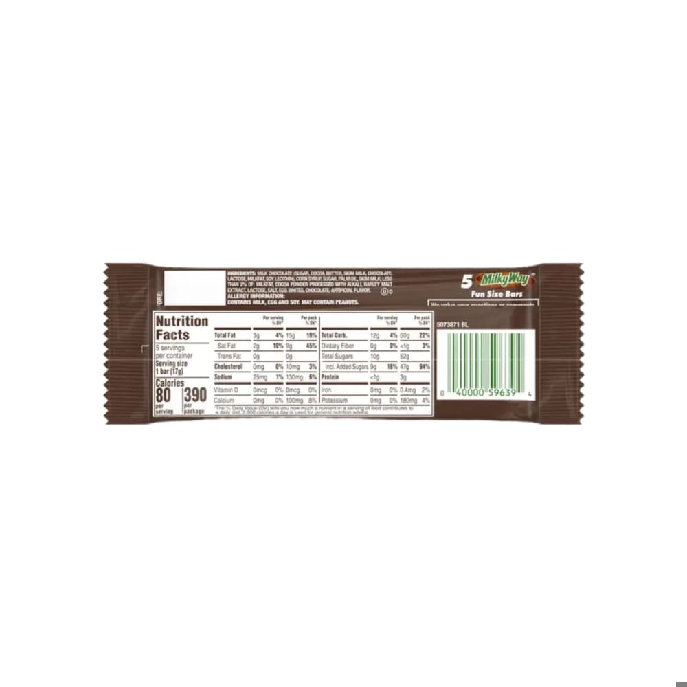 Barras de chocolate con leche tamaño divertido Milky Way (2.66 oz / 75 g) - Miniatura 2