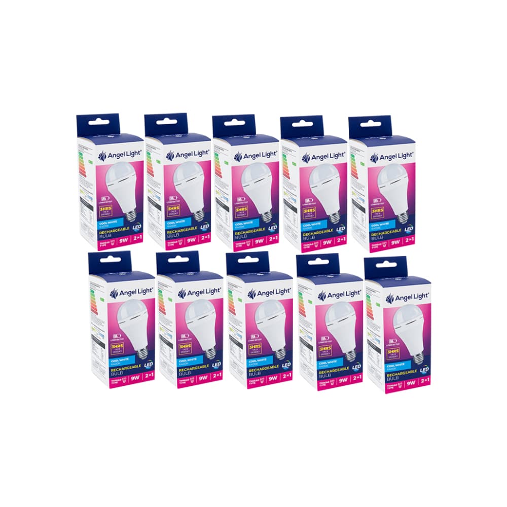 Bombillo recargable Led luz blanca 9 W Angel Light - Miniatura 1
