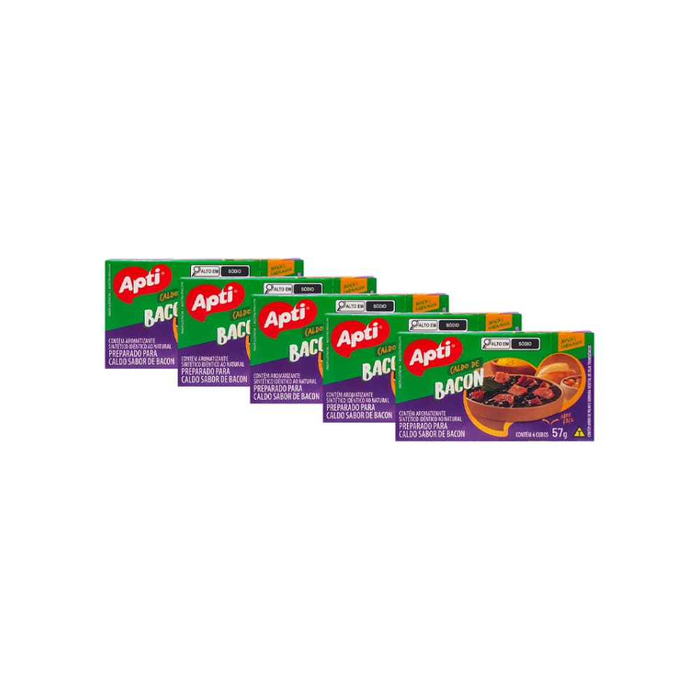 Caldo sabor bacon (5 x 57 g / 2.01 oz) - Miniatura 1