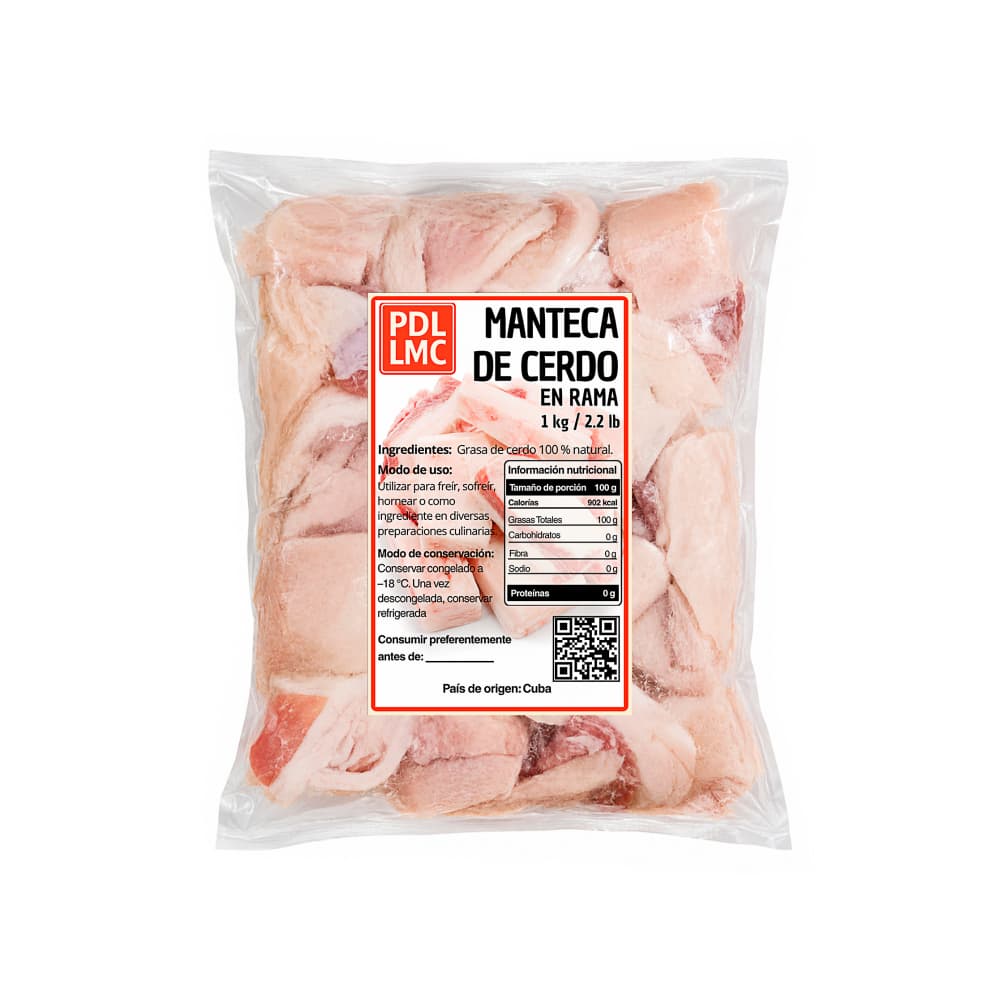 Manteca de cerdo en rama PDL LMC (1 kg / 2.2 lb) - Miniatura 2