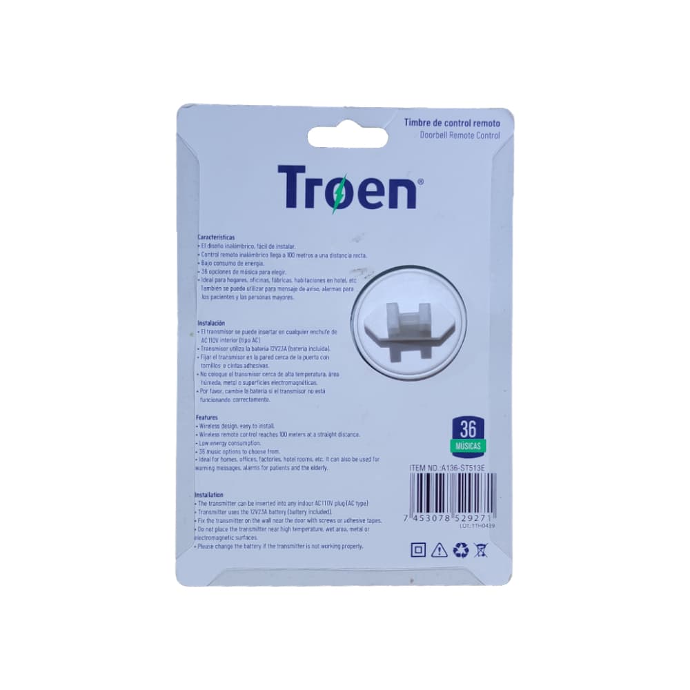 Timbre inalámbrico Troen - Miniatura 2