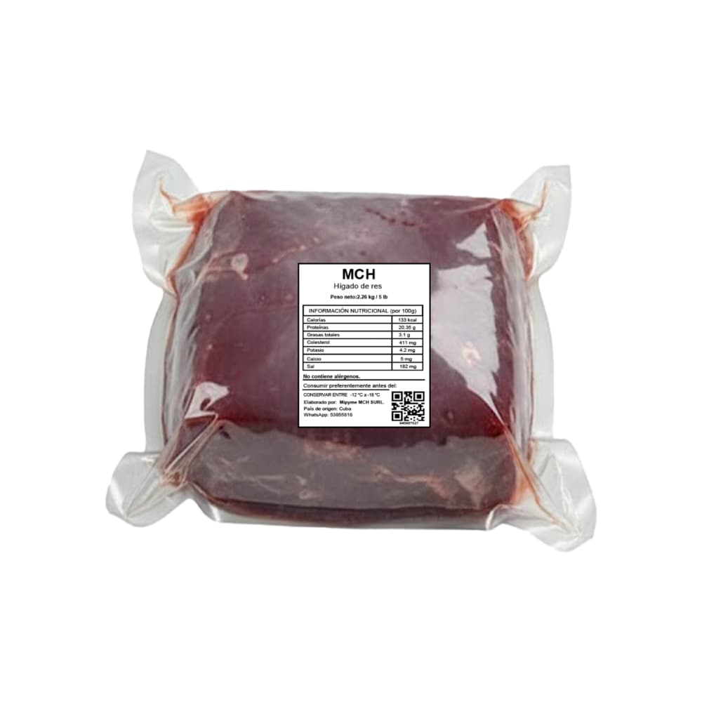 Higado de res MCH (2.26 kg / 5 lb) - Miniatura 2