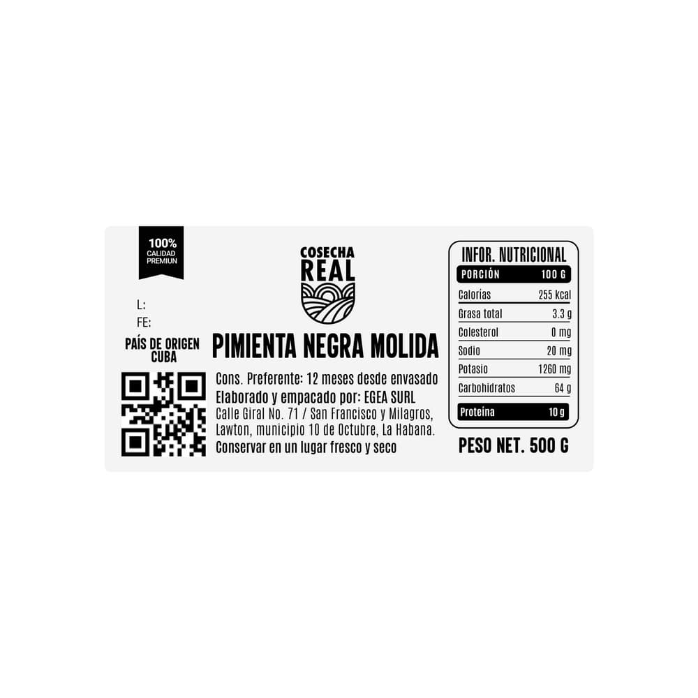 Pimienta negra molida Cosecha Real (500 g / 1.1 lb) - Miniatura 3