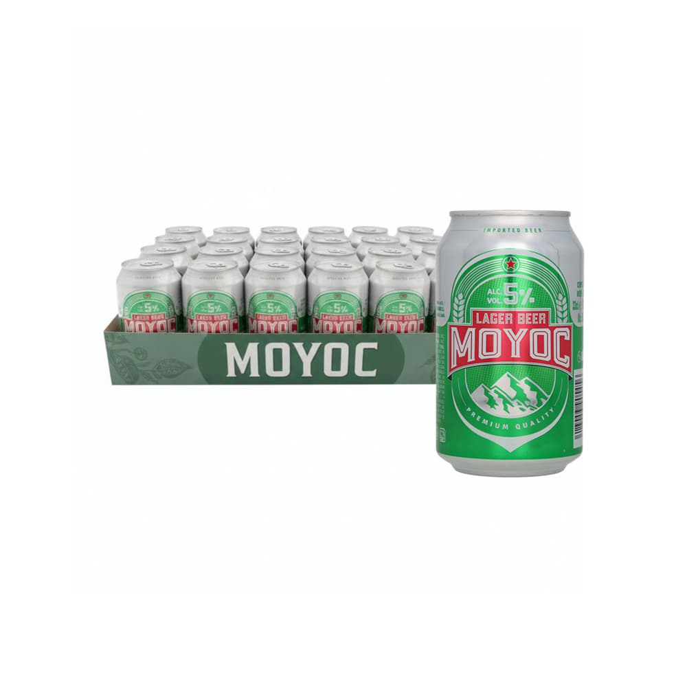Cerveza lager Moyoc (24 x 330 ml) - Imagen 1