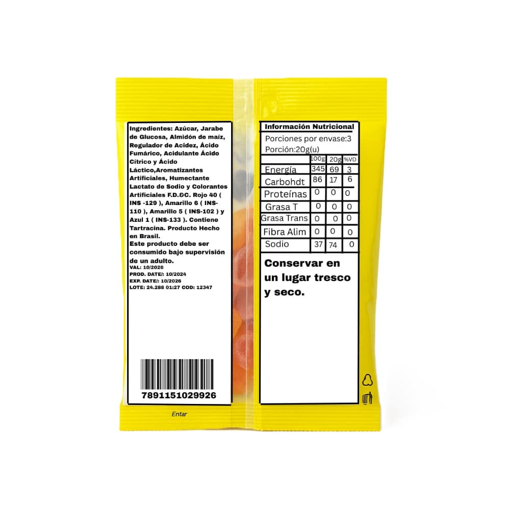 Gomitas de sabores surtidos Ursinhos Gomutcho (64 g / 2.25 oz) - Miniatura 2