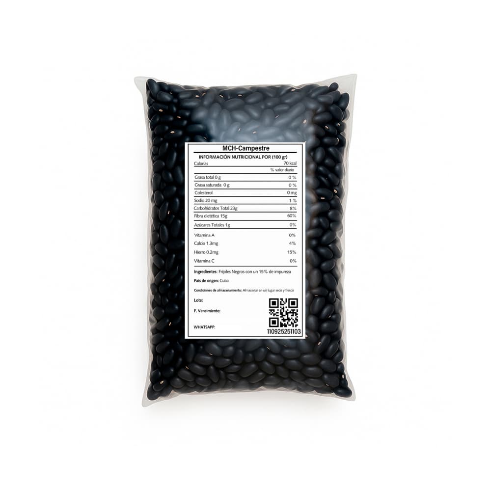 Frijoles negros MCH-Campestre (1 kg / 2.2 lb) - Miniatura 2