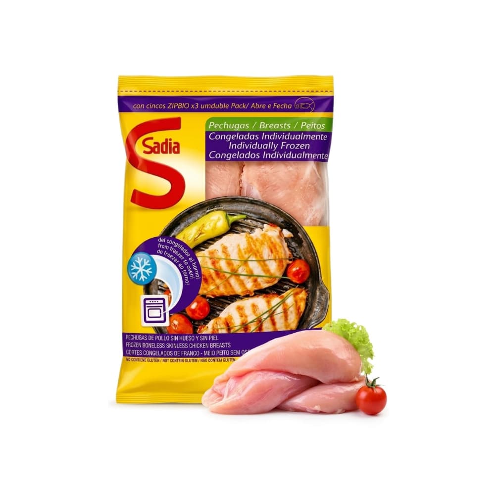 Pechuga de pollo sin piel y sin hueso Sadia (1 kg / 2.2 lb) - Miniatura 1